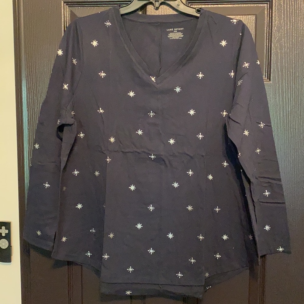 Navy Blue Lane Bryant Top 18/20